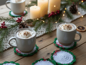 Christmas Wreath Coasters Lifestyle 1